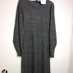 Zara Grey Long sleeves Long Dress Size S